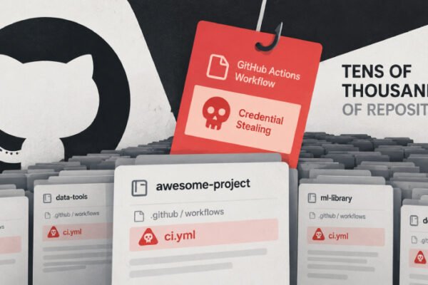 Credential-Stealing GitHub Actions Workflows Planted in Tens of Thousands of Repositories